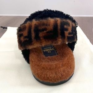 Fendi Shearling Sandals